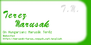 terez marusak business card